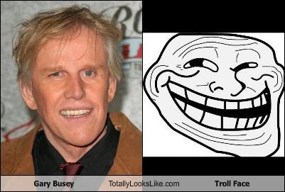 Gary Busey Totally Looks Like Troll Face
