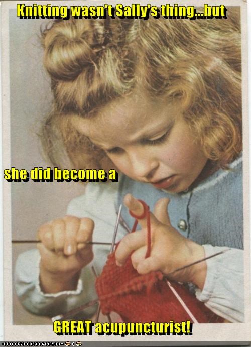 Knitting Wasn't Sally's Thing...