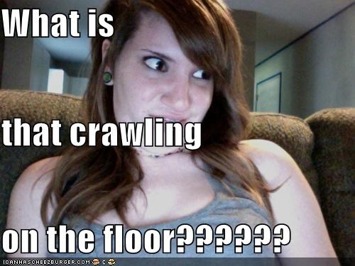 What is  that crawling on the floor??????