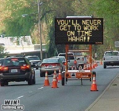 Construction Sign WIN