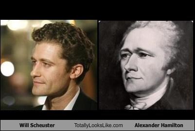Will Scheuster Totally Looks Like Secretary of the Treasury Alexander Hamilton