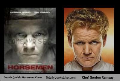 Dennis Quaid  ("Horsemen" Cover) Totally Looks Like Chef Gordon Ramsay
