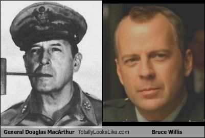 General Douglas MacArthur Totally Looks Like Bruce Willis