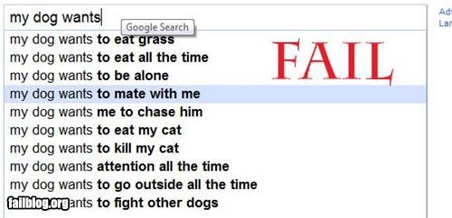 Auto Complete Me: My Dog Wants...