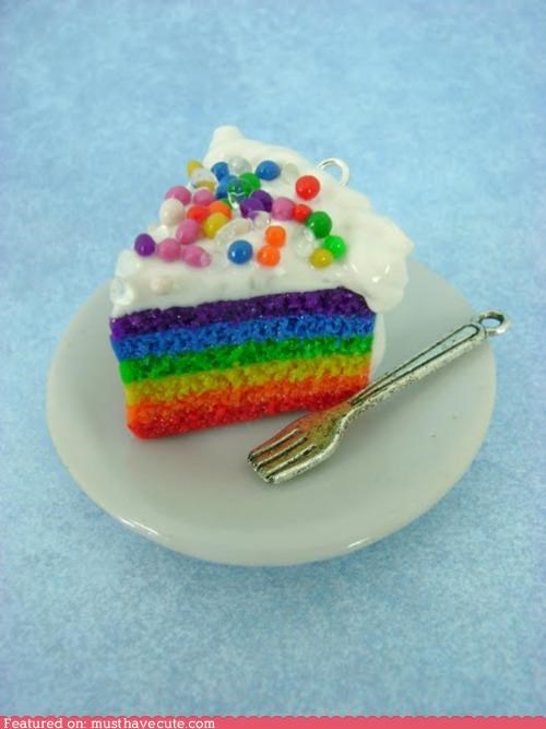 Rainbow Cake Charm