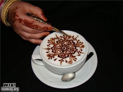 Henna Latte Art Win