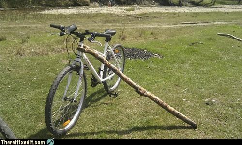 His Kickstand is Trying to Compensate