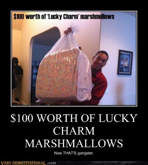 $100 WORTH OF LUCKY CHARM MARSHMALLOWS