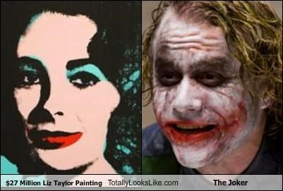 $27 Million Elizabeth Taylor Painting Totally Looks Like The Joker