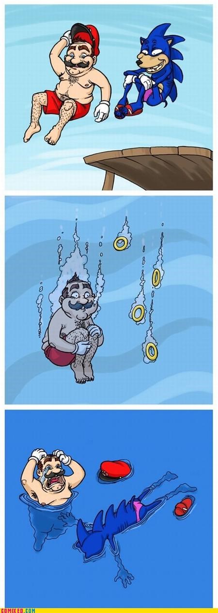 Everyone Knows Sonic Can't Swim!