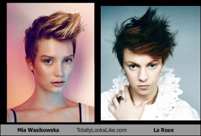 Mia Wasikowska Totally Looks Like La Roux