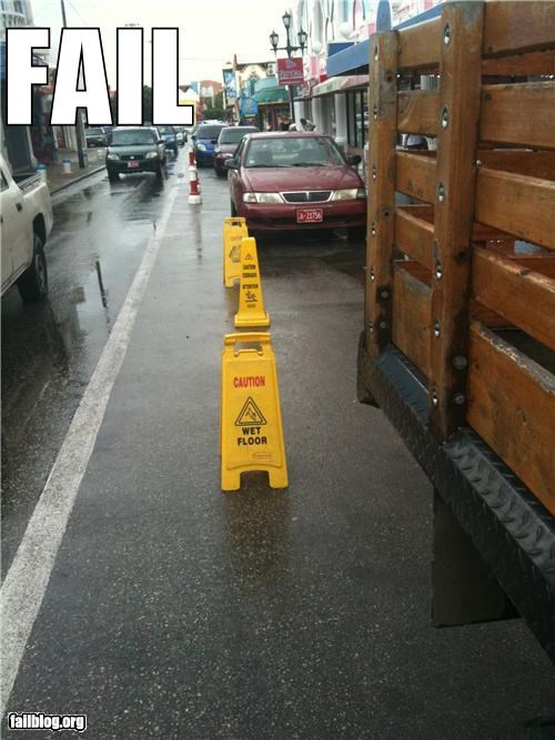 Wet Floor FAIL