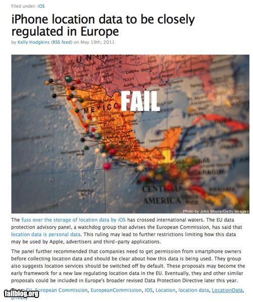 Probably Bad News: Geography FAIL