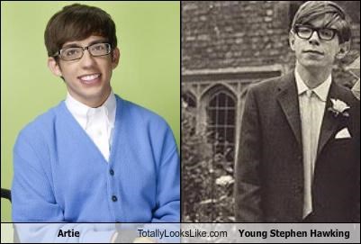 Artie (Kevin McHale) from "Glee" Totally Looks Like Young Stephen Hawking