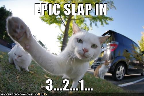 EPIC SLAP IN                  3...2...1...