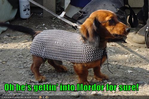 Oh he's gettin' into Mordor for sure!