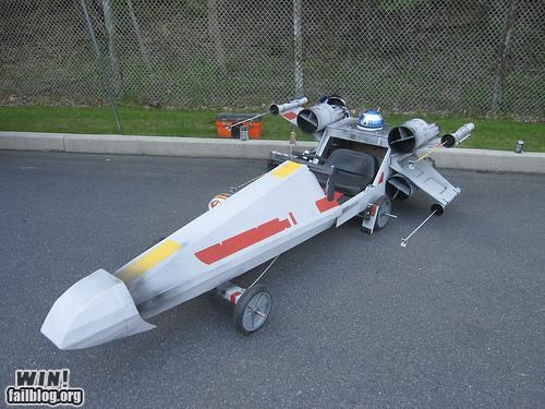 X-Wing Fighter Soapbox Derby Car WIN