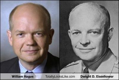 William Hague, Secretary of State for Foreign Affairs and Commonwealth Affairs Totally Looks Like President Dwight D. Eisenhower