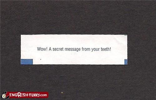 Fortune Cookie Friday: My Teeth Never Could Keep a Secret