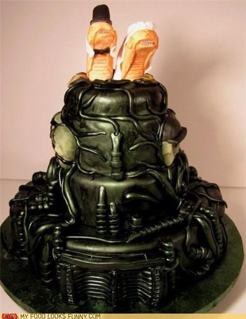 Alien Wedding Cake