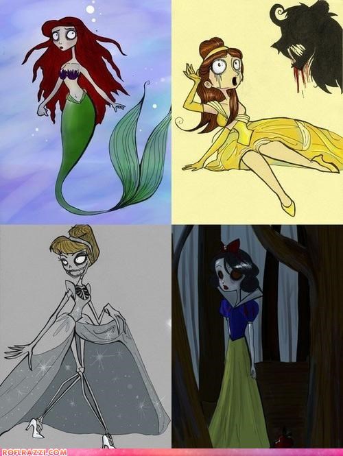 Disney Princesses According To Tim Burton
