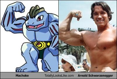 Machoke Totally Looks Like Arnold Schwarzenegger