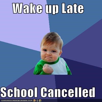 Success Kid: Not Even a Snow Day