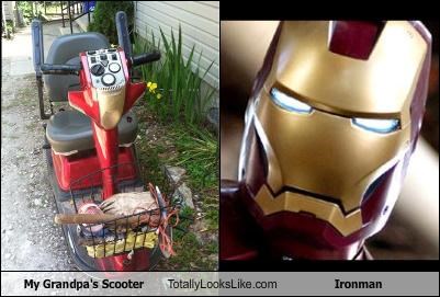 My Grandpa's Scooter Totally Looks Like Ironman