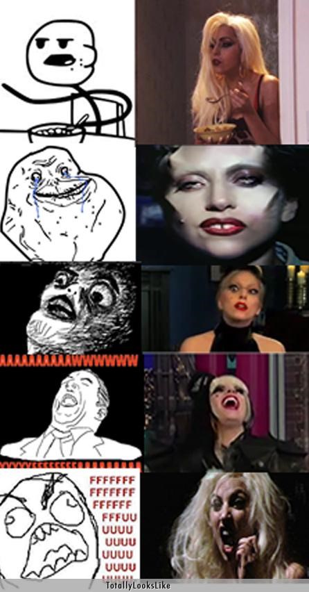 Lady Gaga Totally Looks Like All the Different Memes