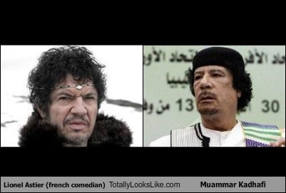 Lionel Astier (French Comedian) Totally Looks Like Muammar al-Gaddafi