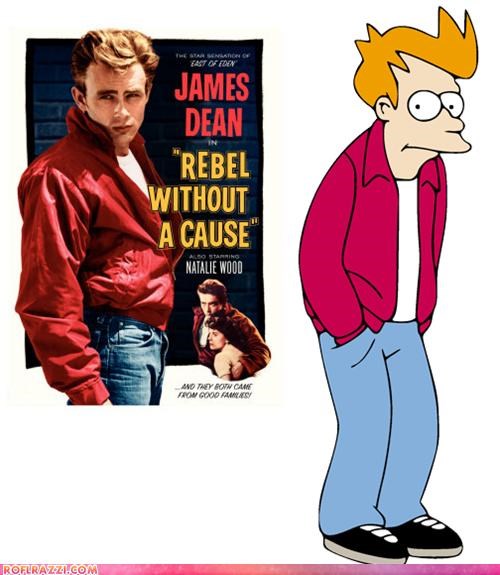 Fry Is James Dean? Mind=BLOWN