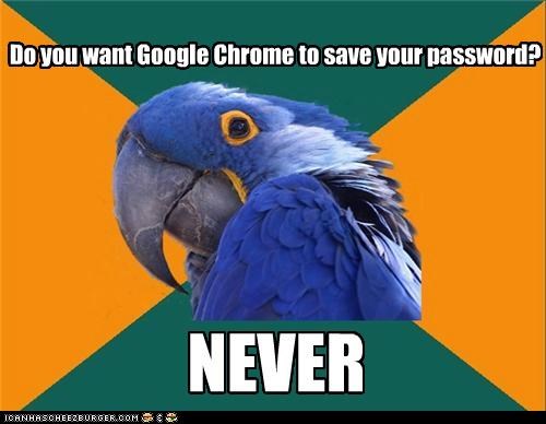 Paranoid Parrot: Account Might Get Hacked
