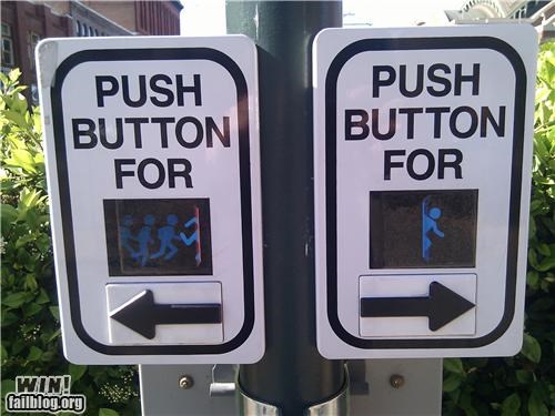 Hacked IRL: Portal Crosswalk Sign WIN