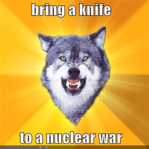 Courage Wolf: The Only Winning Move Is To Stab First