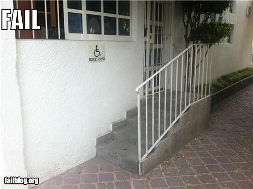Handicapped Entrance FAIL