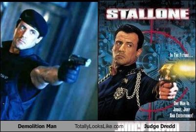 "Demolition Man" Totally Looks Like "Judge Dredd"