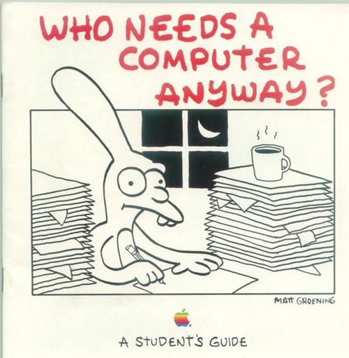 Matt Groening Apple Ad of the Day