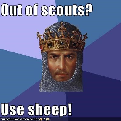 Out of scouts?  Use sheep!