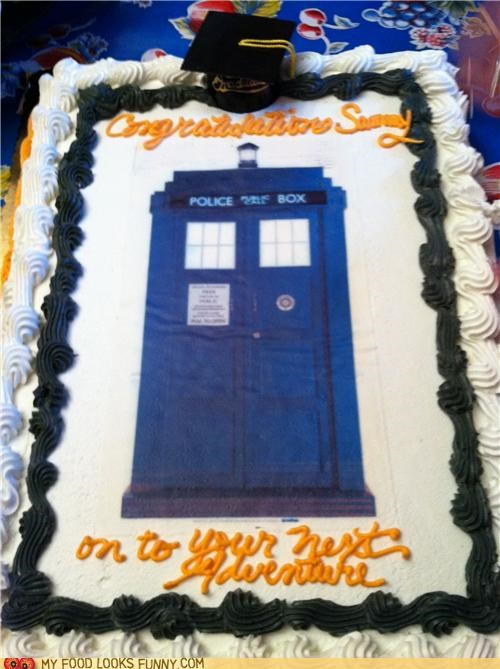 Doctor Who Graduation Cake