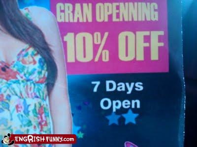 Who Doesn't Love a Gran Openning?