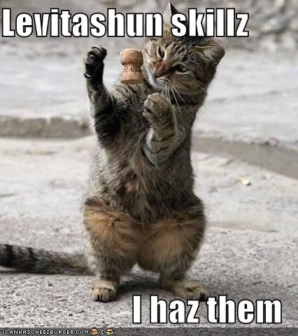 Levitashun skillz  I haz them