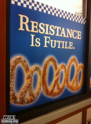 Pretzel Slogan WIN