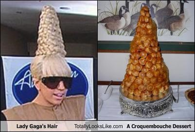 Lady Gaga’s Hair Totally Looks Like A Croquembouche Dessert