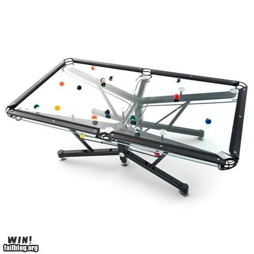 Glass Pool Table WIN