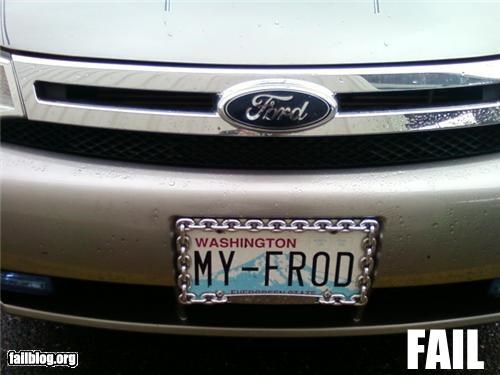 License Plate FAIL
