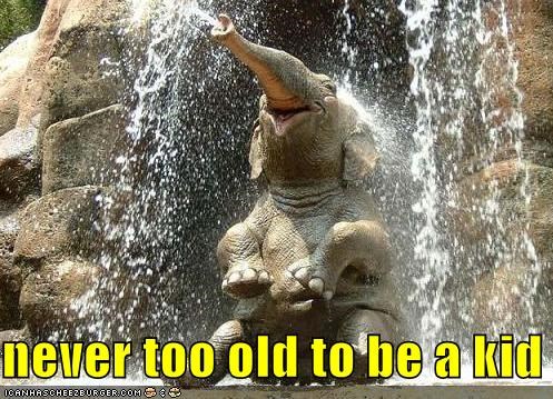 never too old