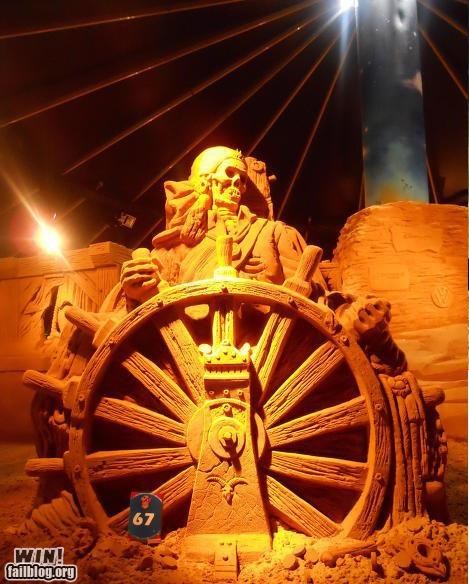 Sand Pirate Scultpure WIN
