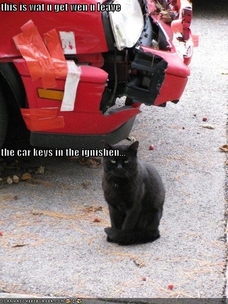 this is wat u get wen u leave the car keys in the ignishen...