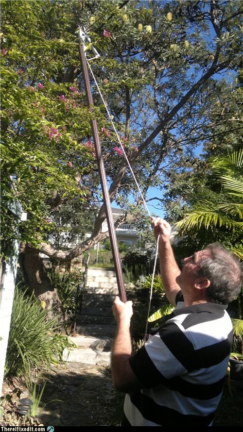 Longhandled Pruner in Use