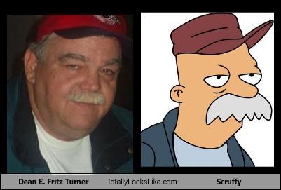 Dean E. Fritz Turner Totally Looks Like Scruffy From "Futurama"
